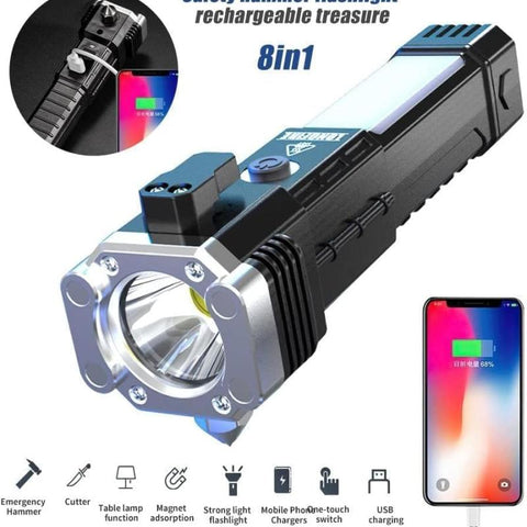 8 in 1  High Power Led Flashlight ( Free Deliver + Cash On Delivery )
